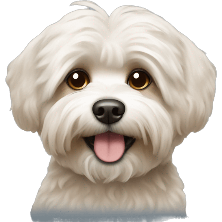 Brown bichon havanese dog emoji