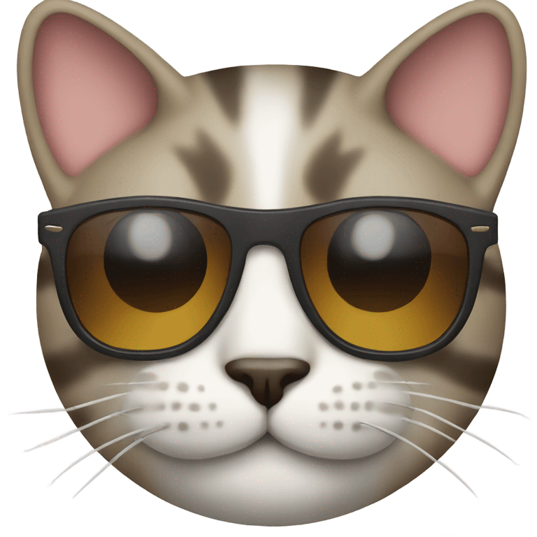 Cat with sunglasses emoji