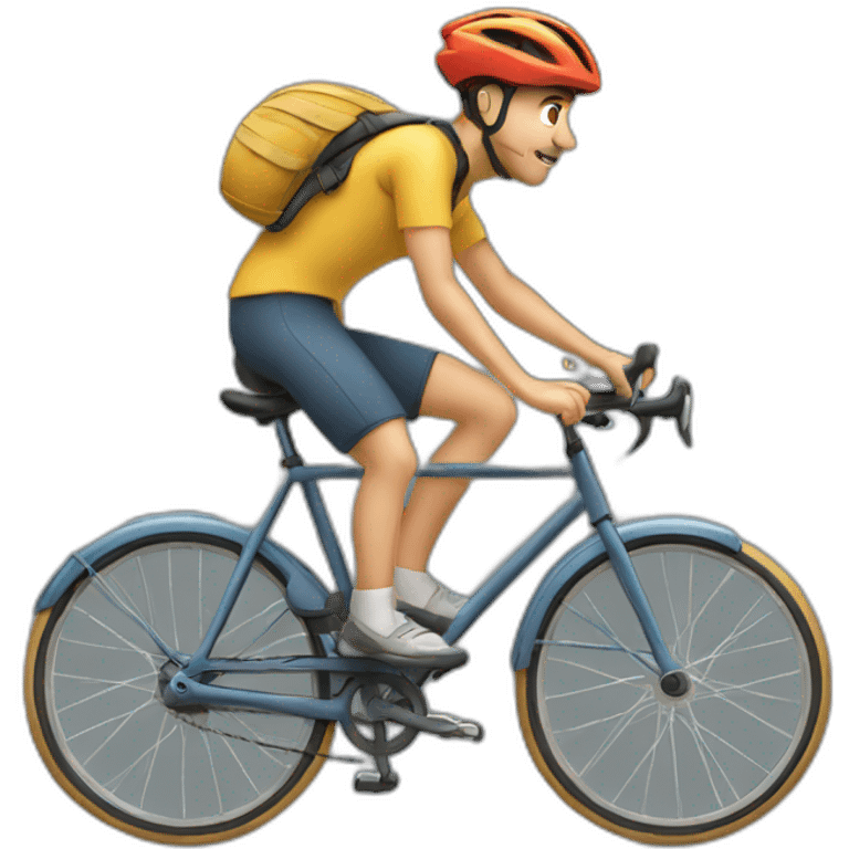 Homme sur vélo emoji