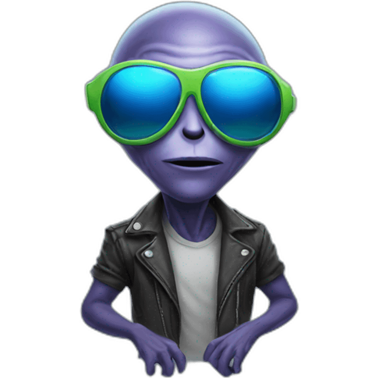 alien with sunglasses emoji