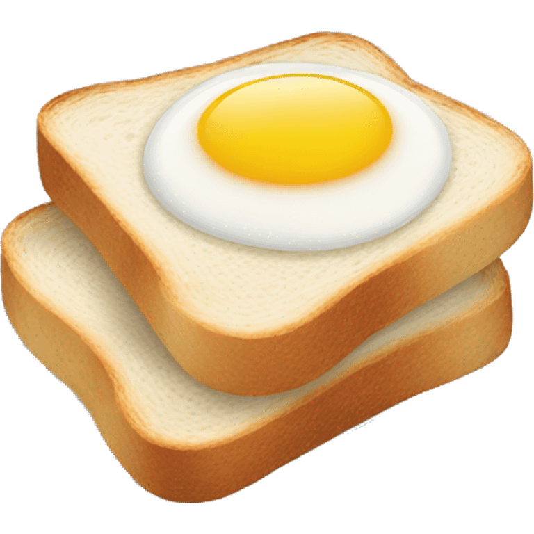 Toast blue with egg emoji