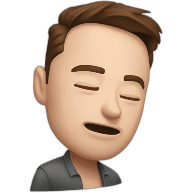 Elon musk qui dort emoji