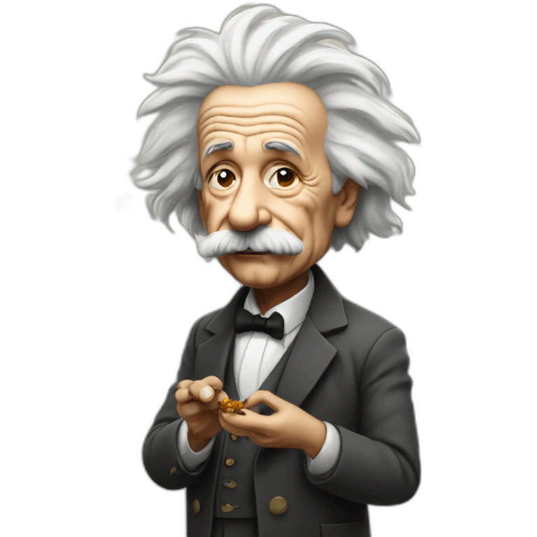 Einstein smoking emoji