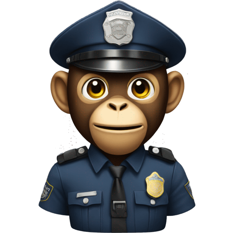 Monkey police emoji