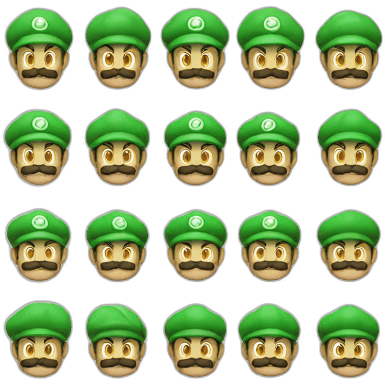 Luigi whith a green cap emoji