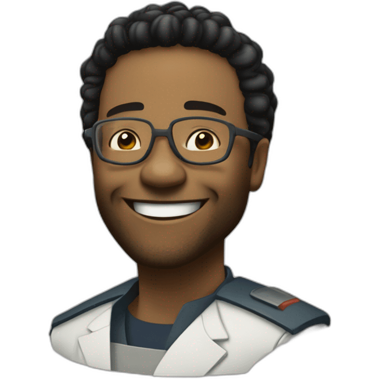 Chiwitel ejiofor grinning science fiction emoji