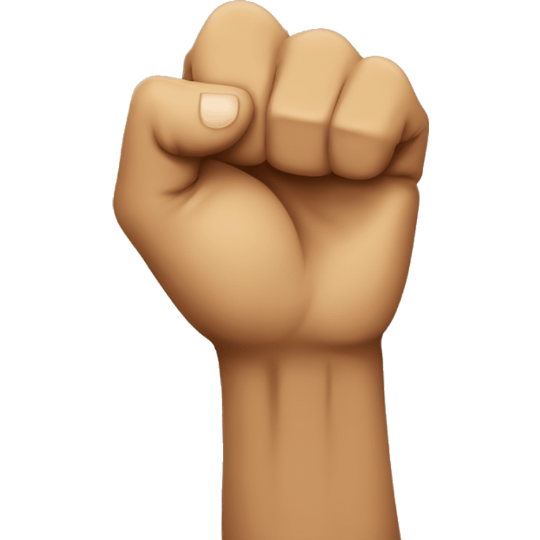 Human color Raised fist emoji