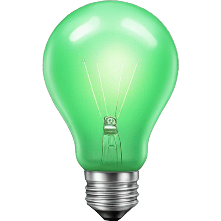 soft green light bulb emoji