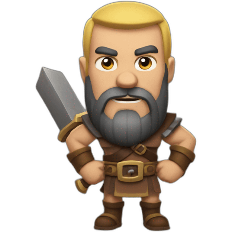 Clash of clans barbar emoji