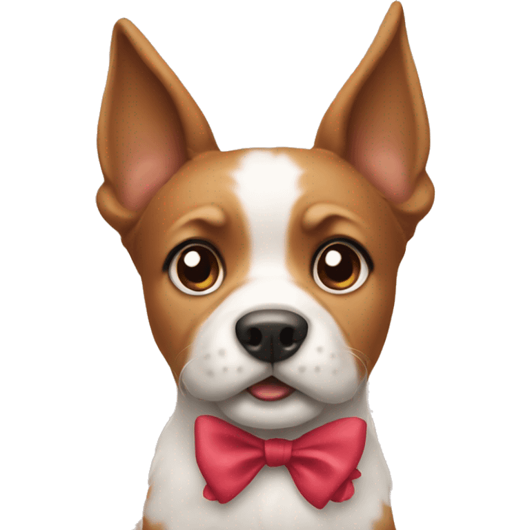 dog with bow emoji