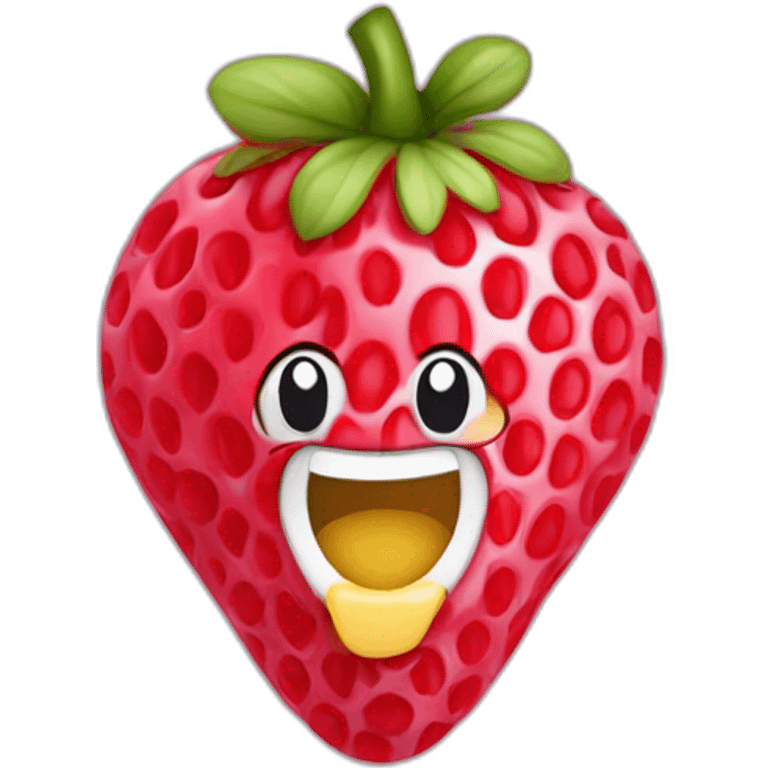 Fraise framboise mirtylle emoji