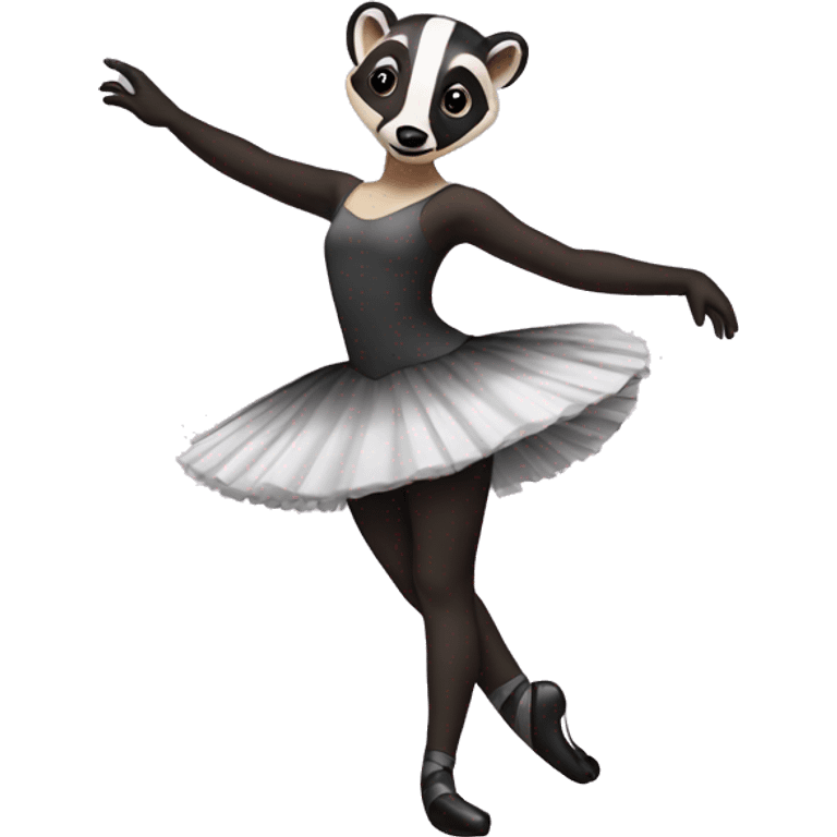 Badger ballerina  emoji