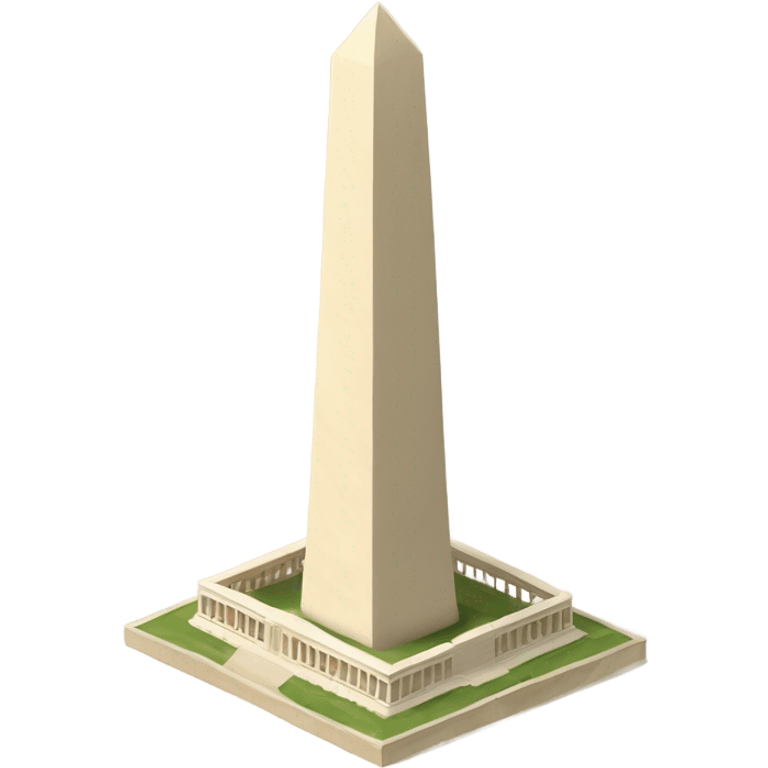 Beige Washington monument  emoji