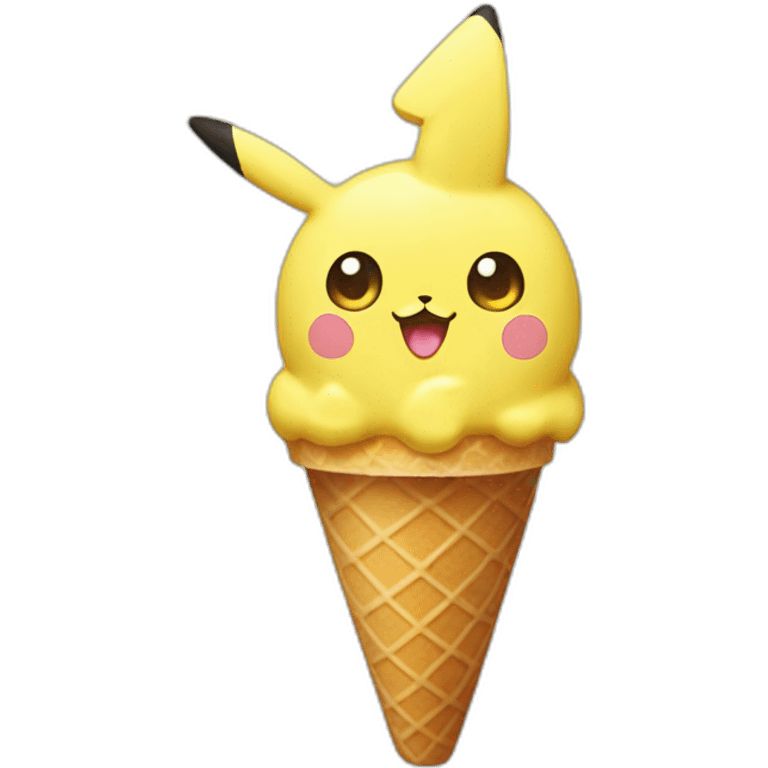 pikachu ice cream emoji