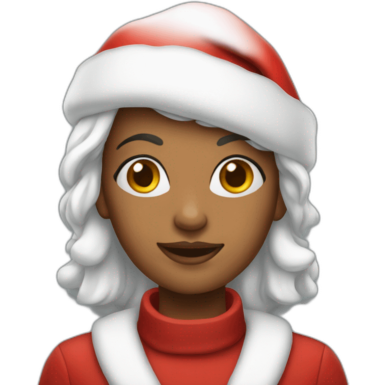 one female santa claus emoji