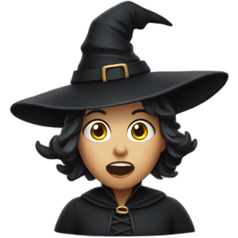 surprised witch emoji