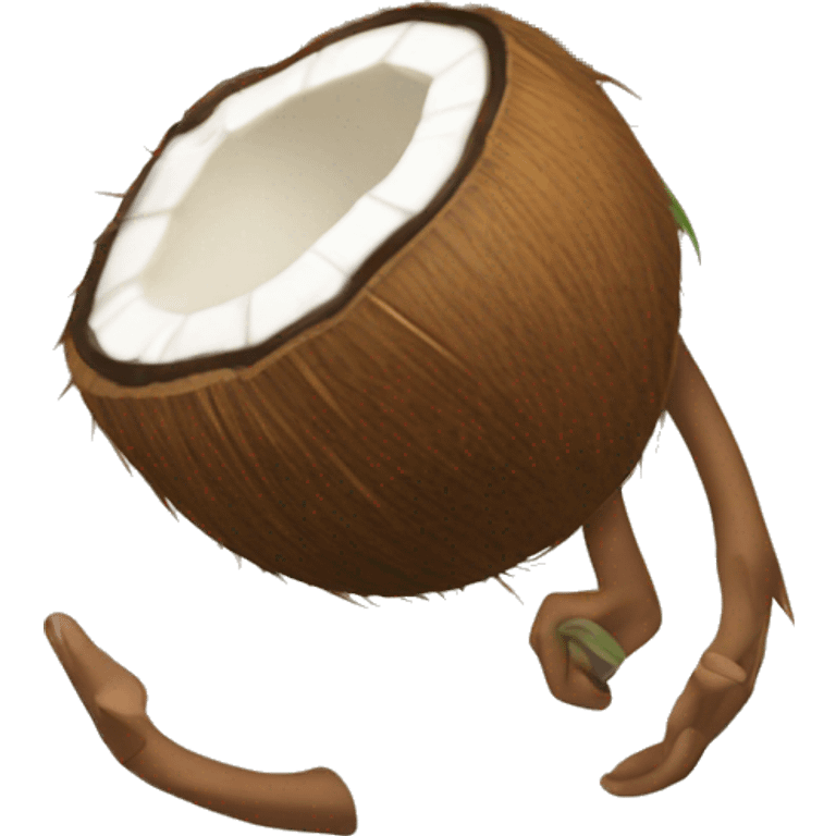 Coconut with claw emoji