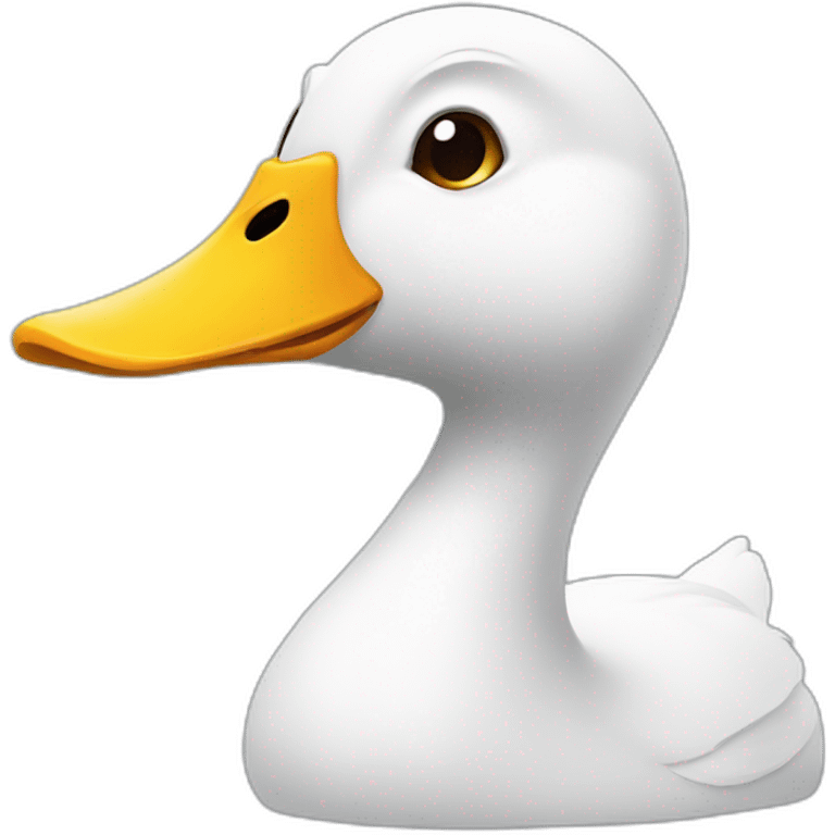 Chat sur canard emoji