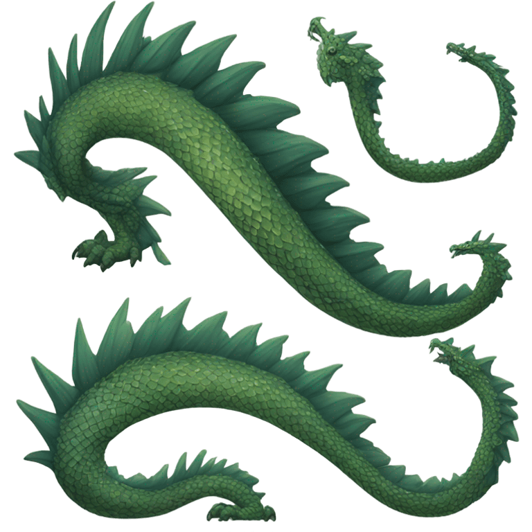 big dragon tail emoji