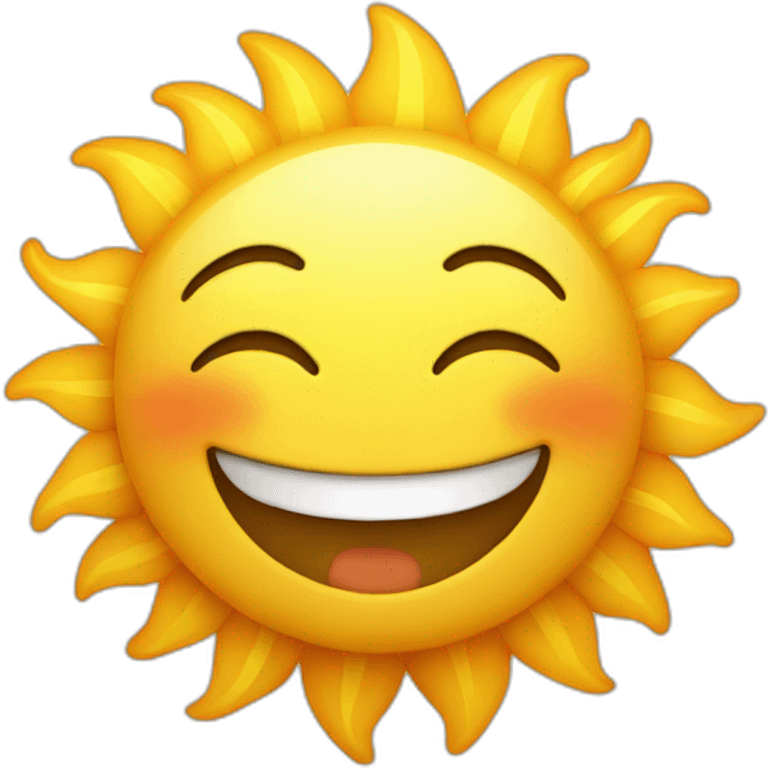 smiling sun emoji