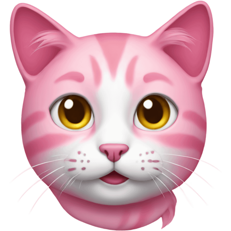 Pink cat emoji