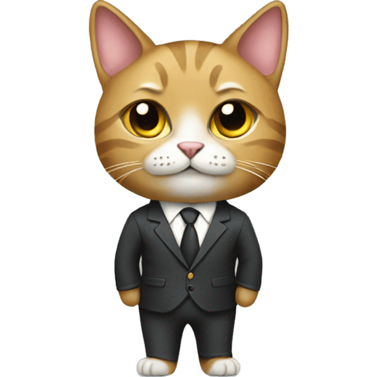 cat wearing a suit  emoji