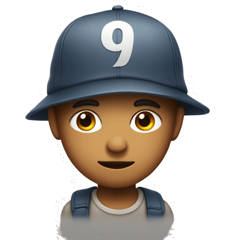 a kid with a shifty look and a cap, from the south of France emoji