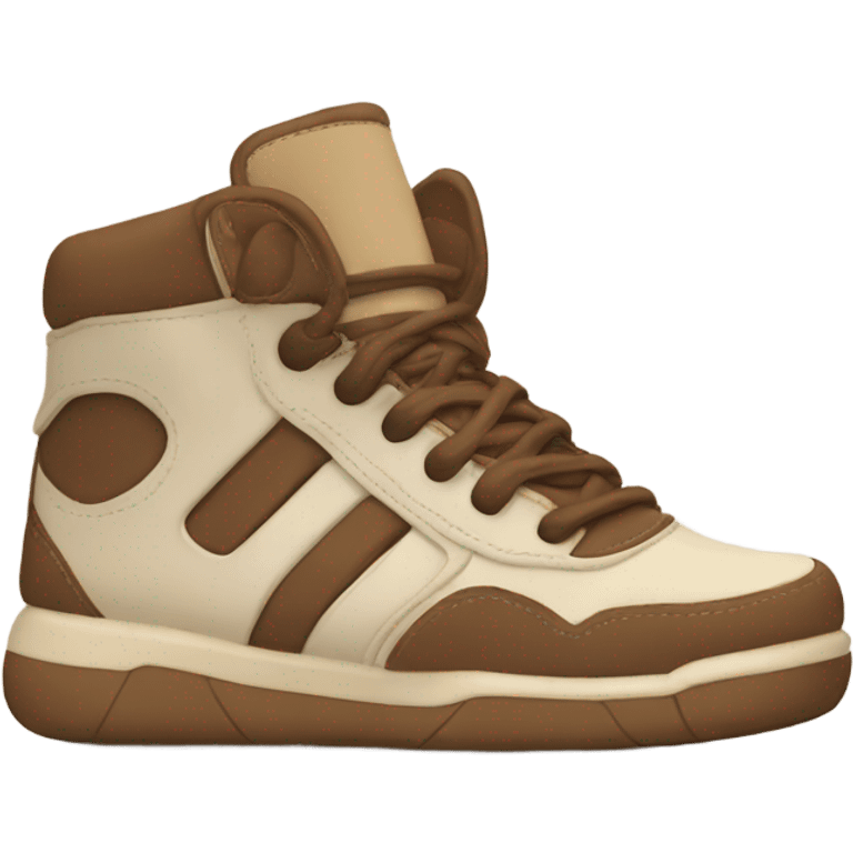 brown and beige tennis shoes emoji