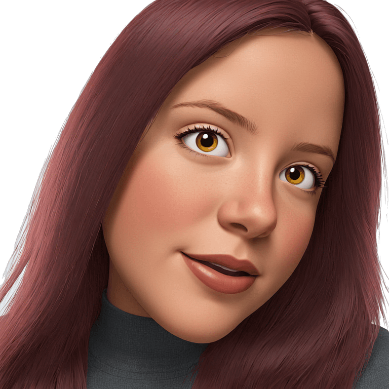 realistic portrait of girl emoji