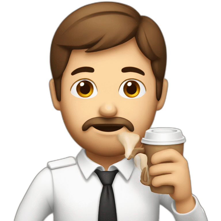 german drinking coffee emoji