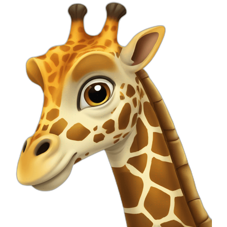 Girafe et tortue emoji