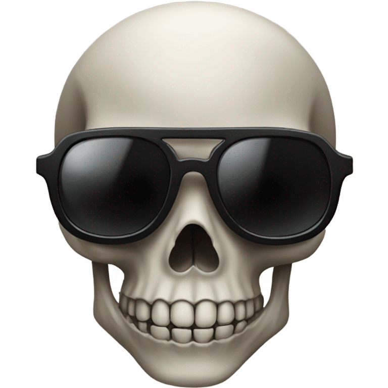 skull wearing sunglasses  emoji