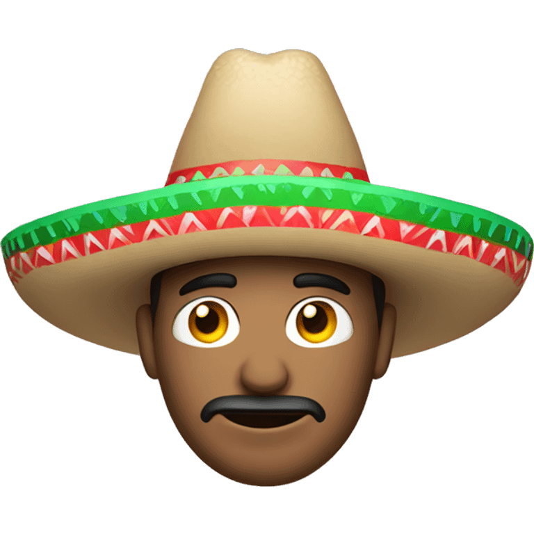 guy with mexican hat on ice emoji