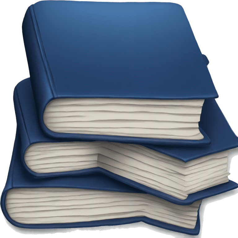 dark blue books emoji