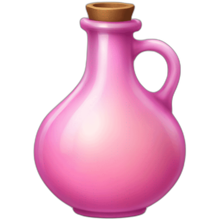 medieval potion filled with pink pale color emoji