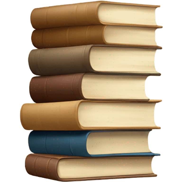 beige gradient stack of books emoji