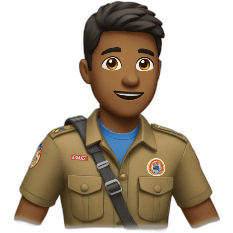 Scouts saludando emoji