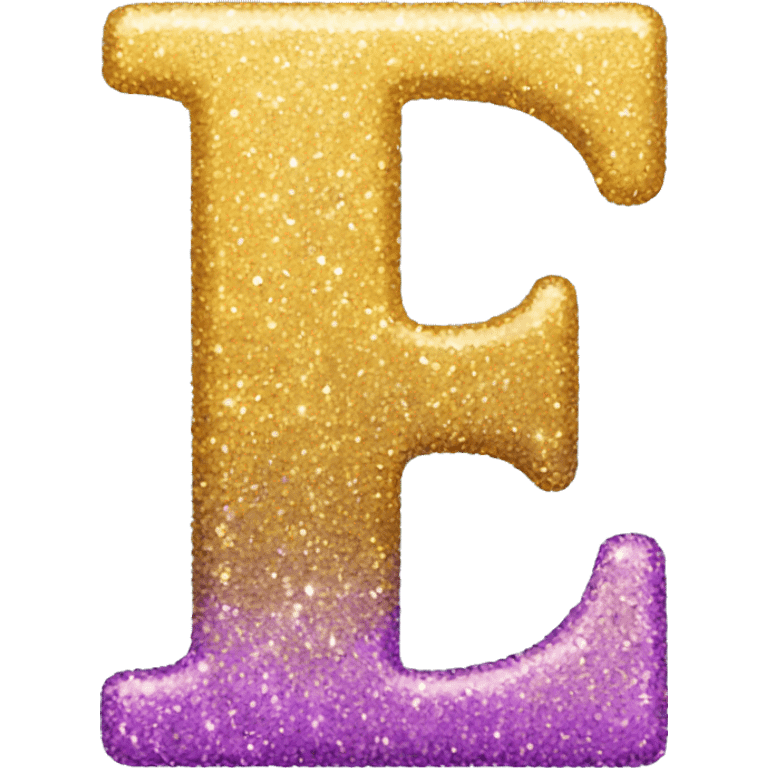 Glitter letter f emoji