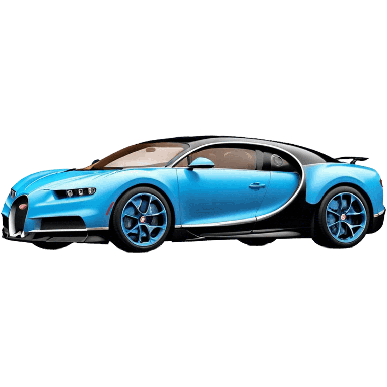 Bugatti Chiron - Bugatti (Model Year: 2022) (Iconic colour: Blue and black) emoji