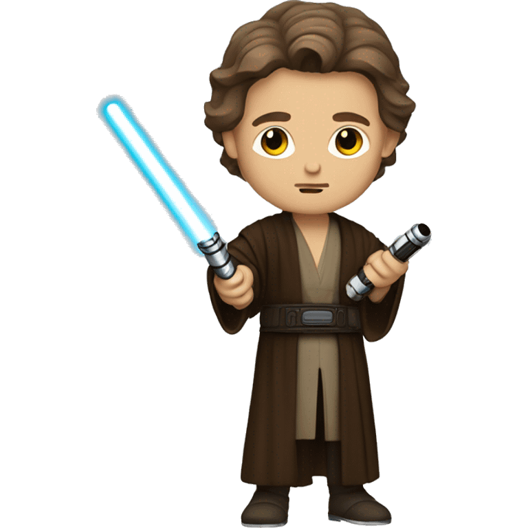 Anakin Jedi with lightsaber emoji