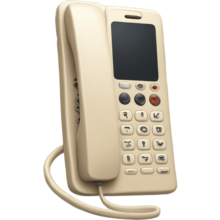 Beige phone  emoji