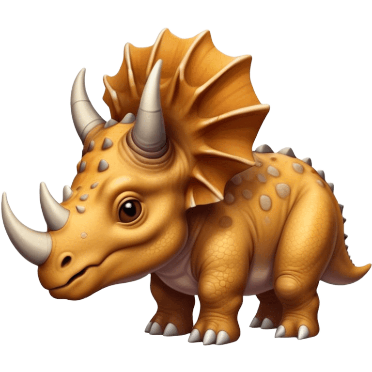 faces of different triceratops emoji