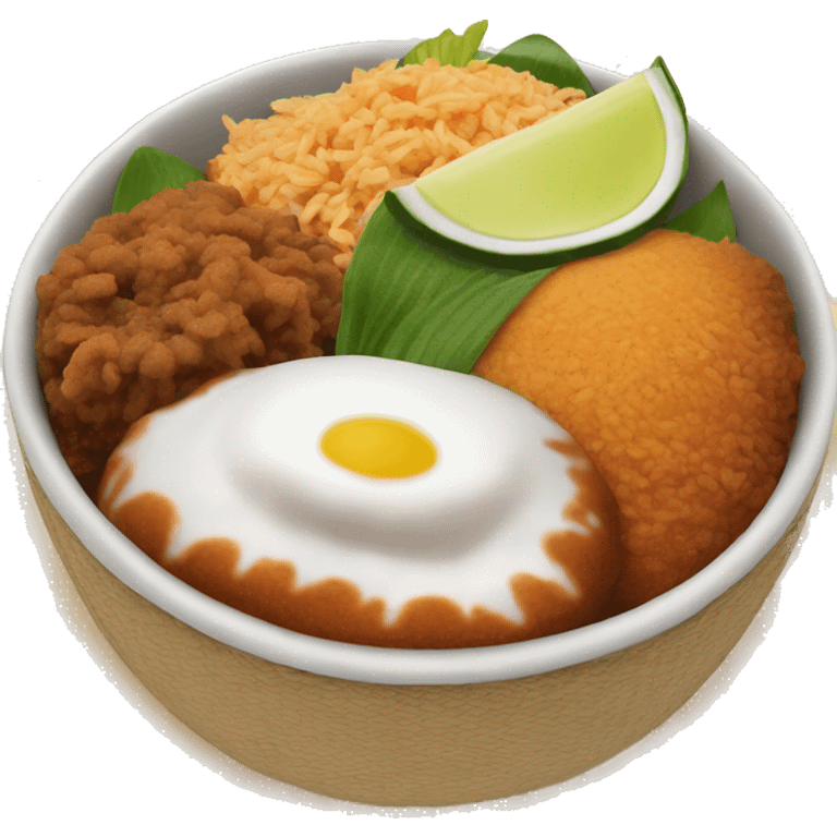 malaysian nasi lemak emoji