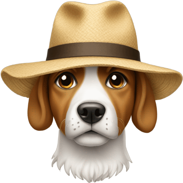 Dog in hat emoji