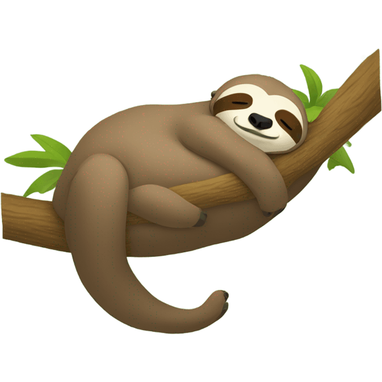 Sloth sleeping with z’s above it emoji