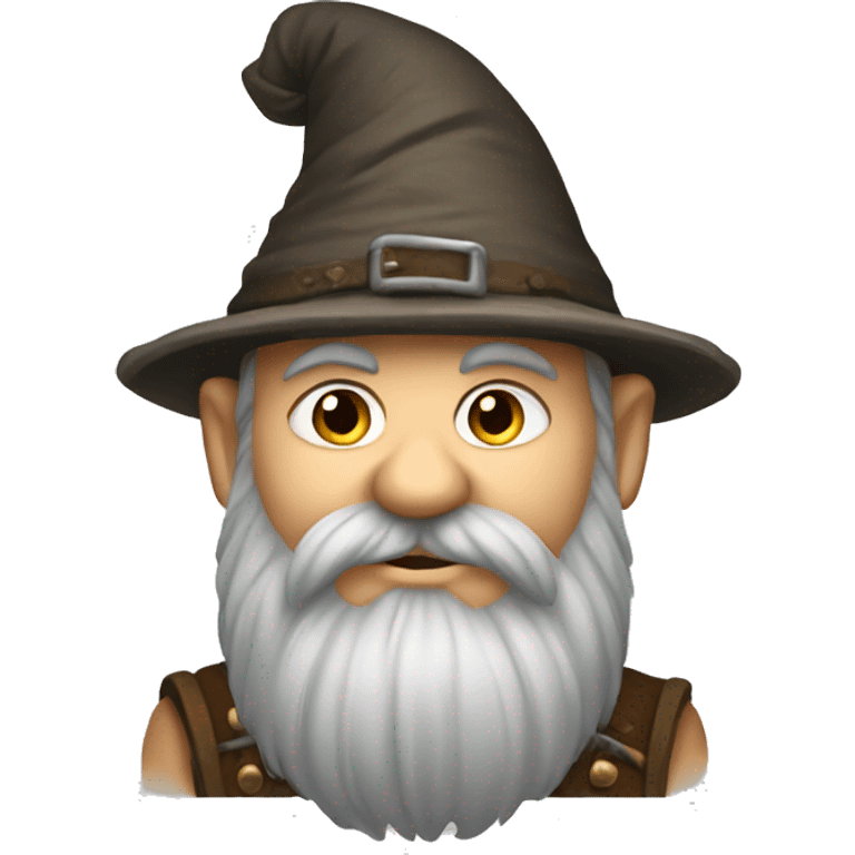 Dwarf with pointy hat emoji