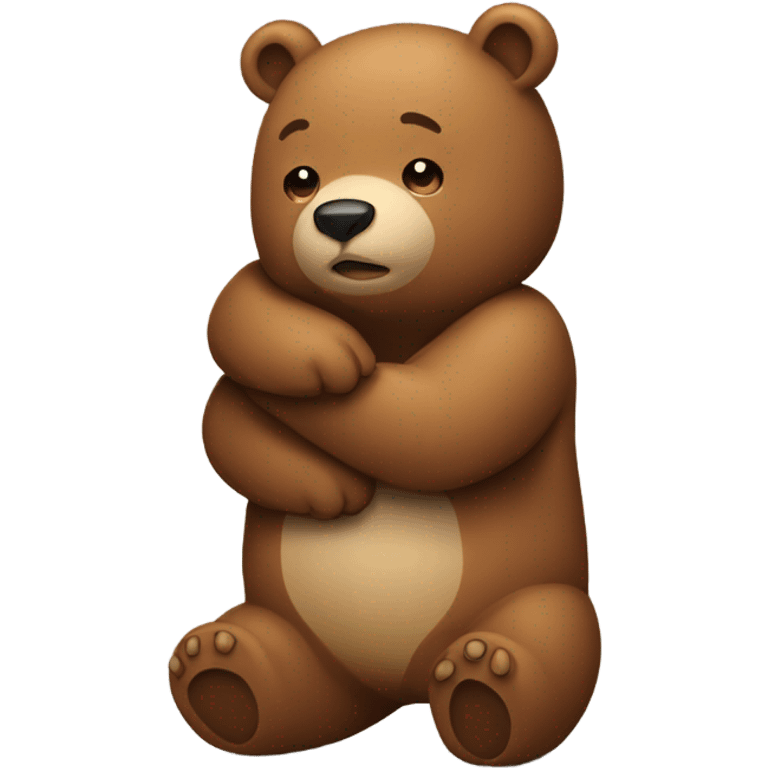 bear hugging bear emoji emoji