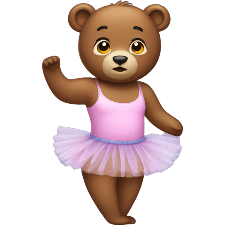 Bear wearing a tutu emoji