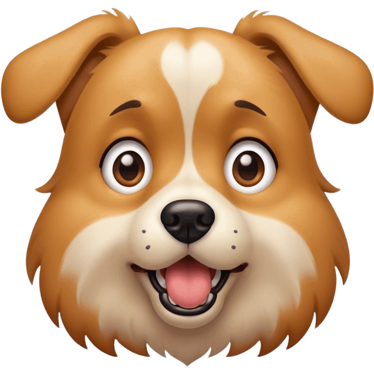 shocked dog emoji