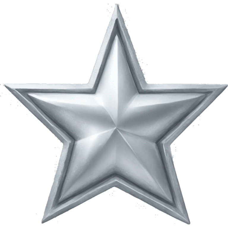 Silver aesthetic star emoji